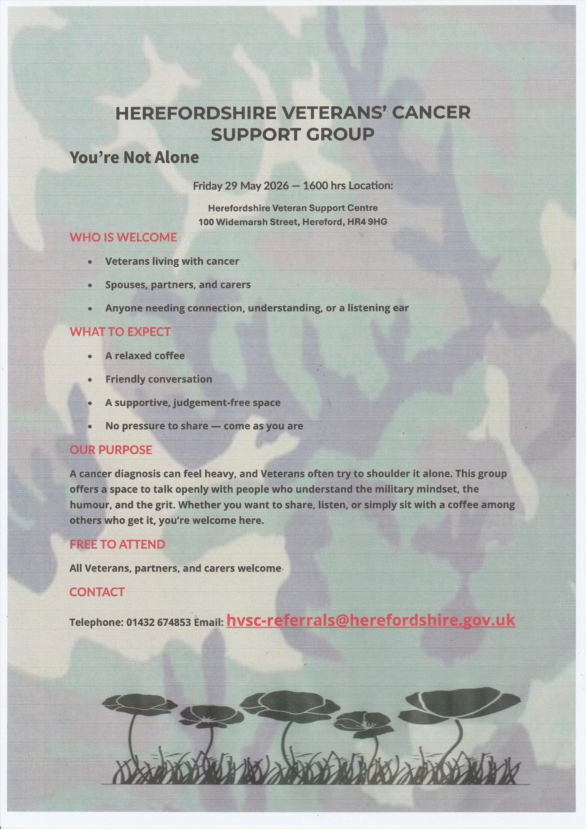 Herefordshire Veterans' Cancer Support Group 