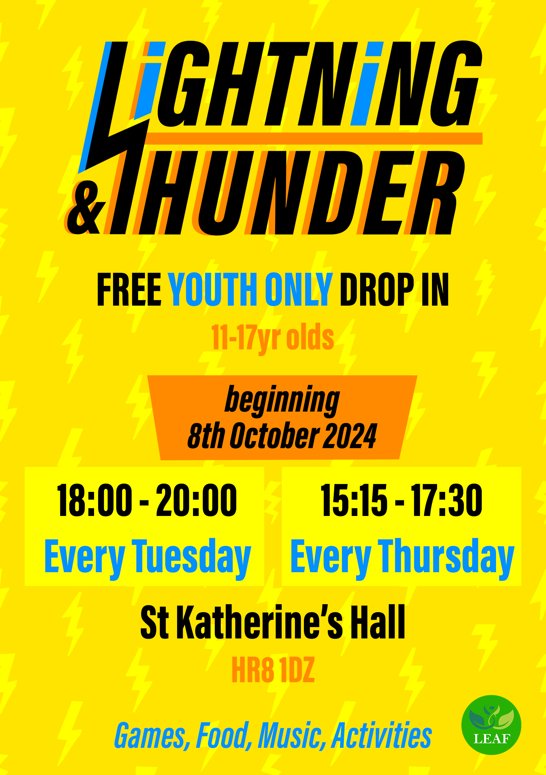Lightning and Thunder Youth Drop in!