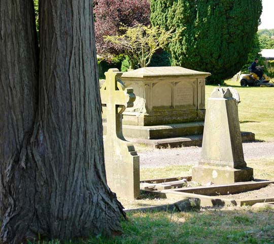 Cemetery gravestones