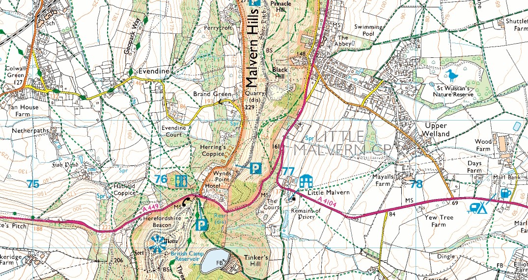 Herefordshire Walking Map