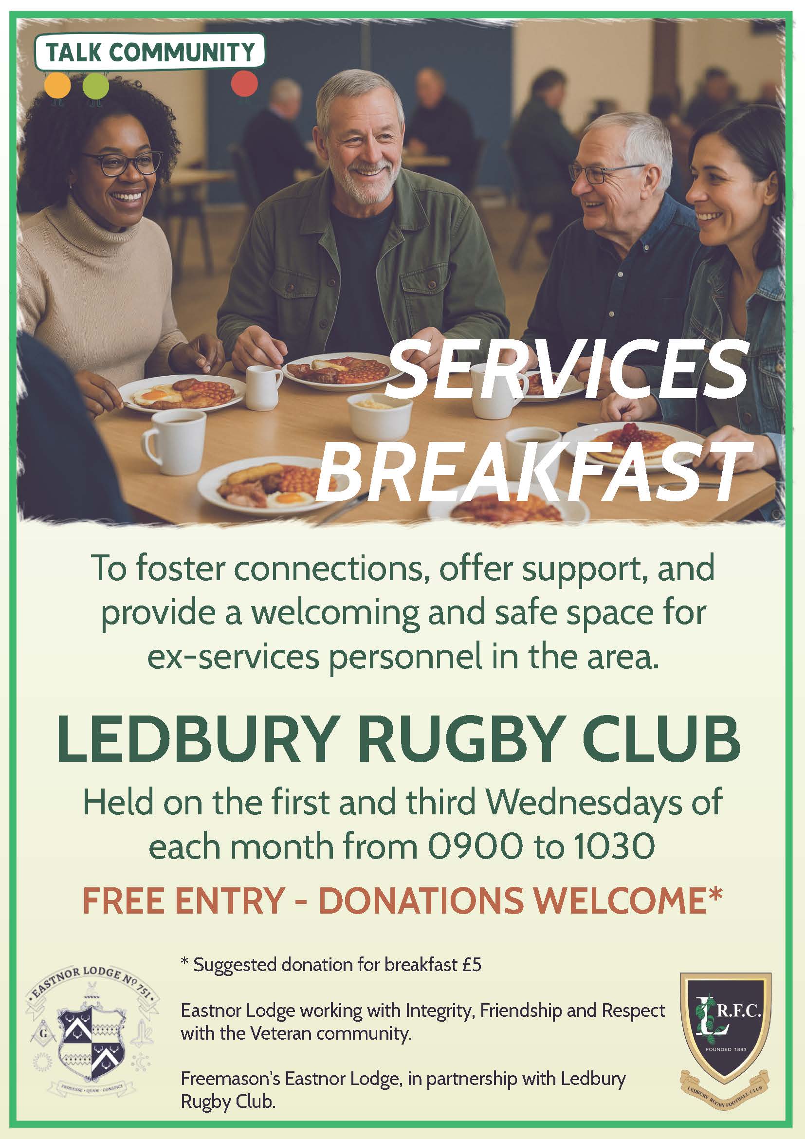 Ledbury Rugby Club - Breakfast 