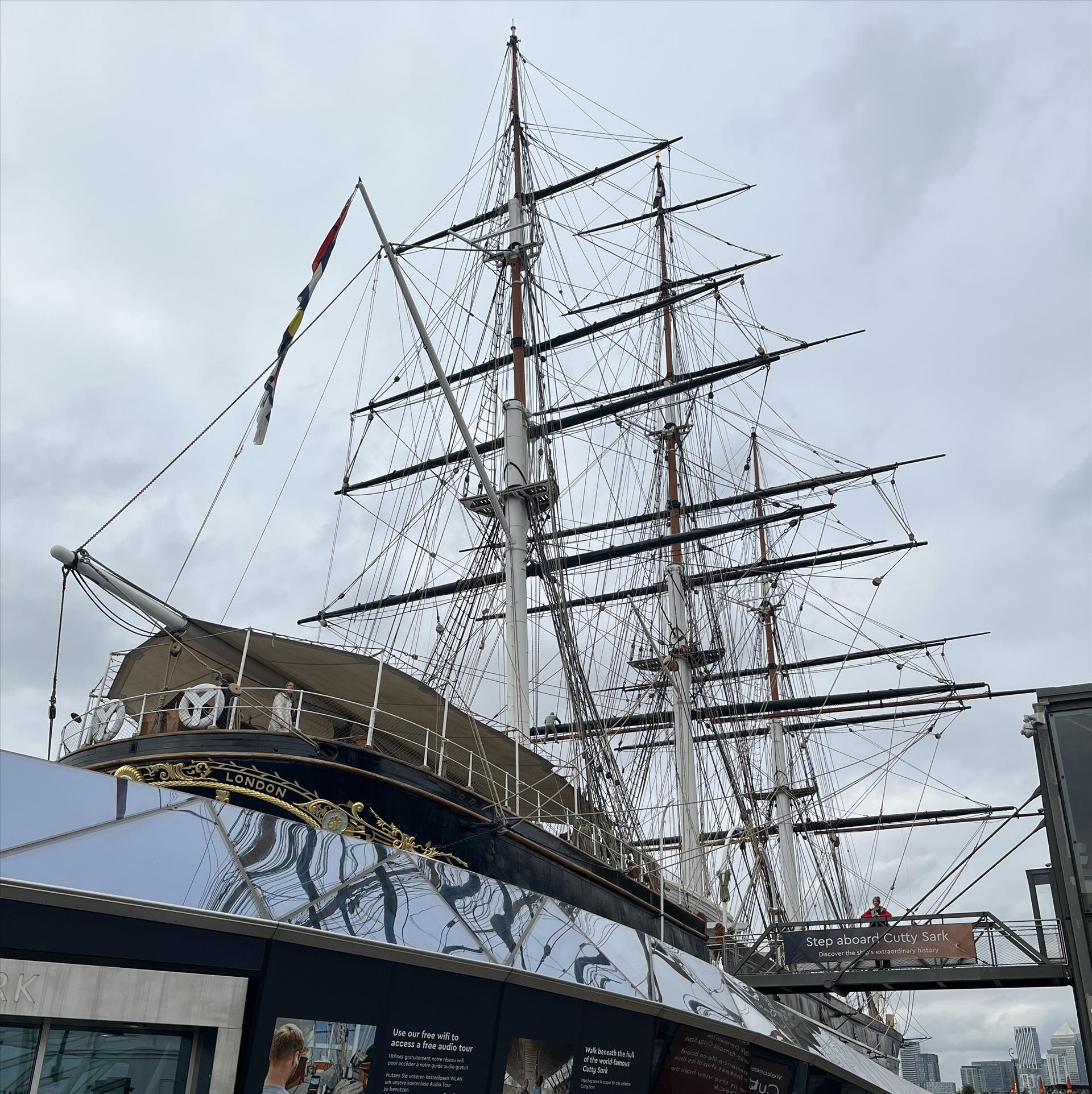 An image of Cutty Sark, a Victorian sailing ship