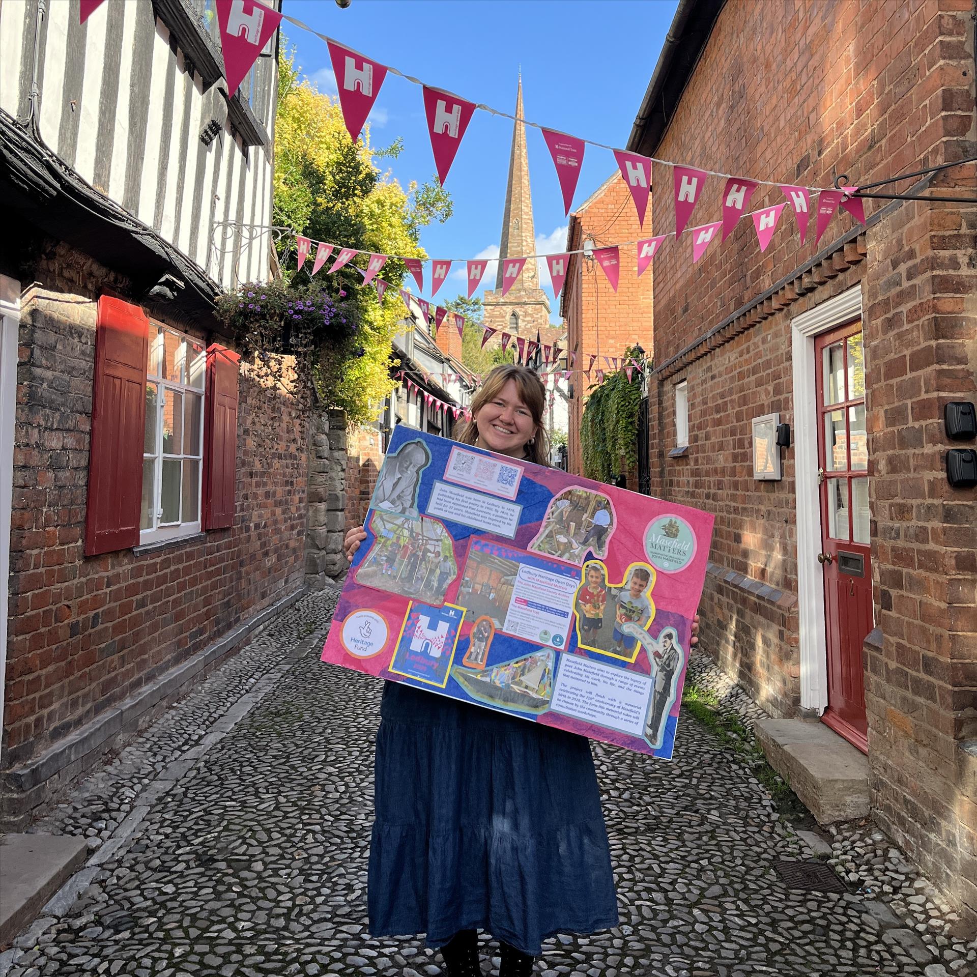 The Master's House in Ledbury, a Georgian fronted brick building. 